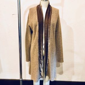Beautiful Velvet & Wool Duster Cardigan